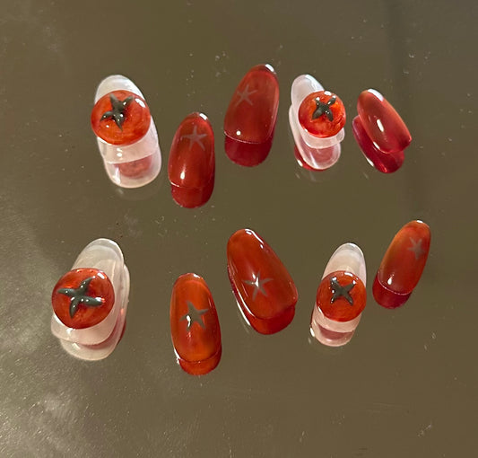 Cute Tomato nails